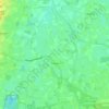 Topografische kaart Tilligte, hoogte, reliëf