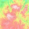 Topografische kaart Lavras do Sul, hoogte, reliëf