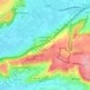 Topografische kaart Clapton-in-Gordano, hoogte, reliëf