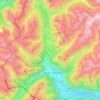Topografische kaart Mals - Malles Venosta, hoogte, reliëf