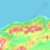 Topografische kaart Sidi Abderrahmane, hoogte, reliëf