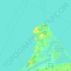 Topografische kaart Catawba Island Township, hoogte, reliëf