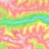 Topografische kaart Sankt Veit in Defereggen, hoogte, reliëf