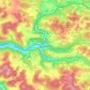 Topografische kaart Weigendorf, hoogte, reliëf