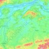 Topografische kaart Melk, hoogte, reliëf