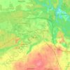 Topografische kaart Wałcz, hoogte, reliëf