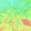 Topografische kaart Leine, hoogte, reliëf