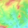 Topografische kaart Melay, hoogte, reliëf