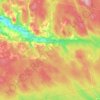 Topografische kaart Sunny Brae, hoogte, reliëf