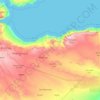 Topografische kaart Soomaaliland أرض الصومال, hoogte, reliëf