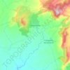 Topografische kaart Herguijuela, hoogte, reliëf