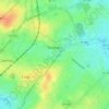 Topografische kaart Roubaix, hoogte, reliëf