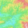 Topografische kaart Petrila, hoogte, reliëf