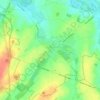 Topografische kaart Harveng, hoogte, reliëf