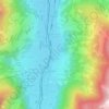 Topografische kaart Ramsau im Zillertal, hoogte, reliëf
