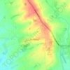 Topografische kaart Thimbleby, hoogte, reliëf
