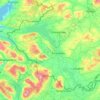 Topografische kaart County Fermanagh, hoogte, reliëf