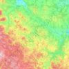 Topografische kaart Bezirk Zwettl, hoogte, reliëf