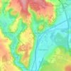 Topografische kaart Parmain, hoogte, reliëf