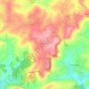 Topografische kaart Quettetot, hoogte, reliëf