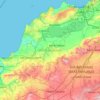 Topografische kaart Aïn Témouchent, hoogte, reliëf
