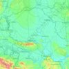 Topografische kaart Vojvodina, hoogte, reliëf