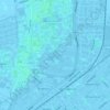 Topografische kaart Oosterdel, hoogte, reliëf