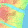 Topografische kaart Arraial D'Ajuda, hoogte, reliëf