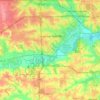 Topografische kaart West Des Moines, hoogte, reliëf