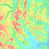 Topografische kaart Alhandra, hoogte, reliëf