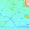 Topografische kaart Mohanur, hoogte, reliëf