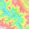 Topografische kaart Urcos, hoogte, reliëf