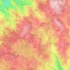 Topografische kaart Charensat, hoogte, reliëf