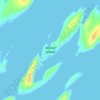 Topografische kaart Belcher Island, hoogte, reliëf
