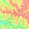 Topografische kaart Votuporanga, hoogte, reliëf