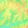 Topografische kaart Le Fay, hoogte, reliëf