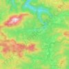 Topografische kaart Gemeinde Mitterbach am Erlaufsee, hoogte, reliëf