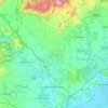 Topografische kaart Molina de Segura, hoogte, reliëf