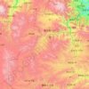 Topografische kaart 夏河县 བསང་ཆུ་རྫོང་།, hoogte, reliëf