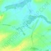 Topografische kaart Roncenay, hoogte, reliëf