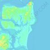 Topografische kaart Gamboa, hoogte, reliëf