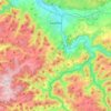 Topografische kaart Saalfeld/Saale, hoogte, reliëf