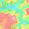 Topografische kaart Ribas de Sil, hoogte, reliëf