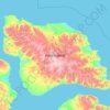 Topografische kaart Île Bylot, hoogte, reliëf