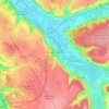Topografische kaart Arques-la-Bataille, hoogte, reliëf