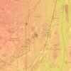 Topografische kaart Detroit River International Wildlife Refuge, hoogte, reliëf
