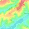 Topografische kaart Buire-Courcelles, hoogte, reliëf