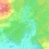 Topografische kaart Schneidemühl, hoogte, reliëf