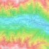 Topografische kaart Bussoleno, hoogte, reliëf