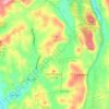 Topografische kaart Lagarteira, hoogte, reliëf
